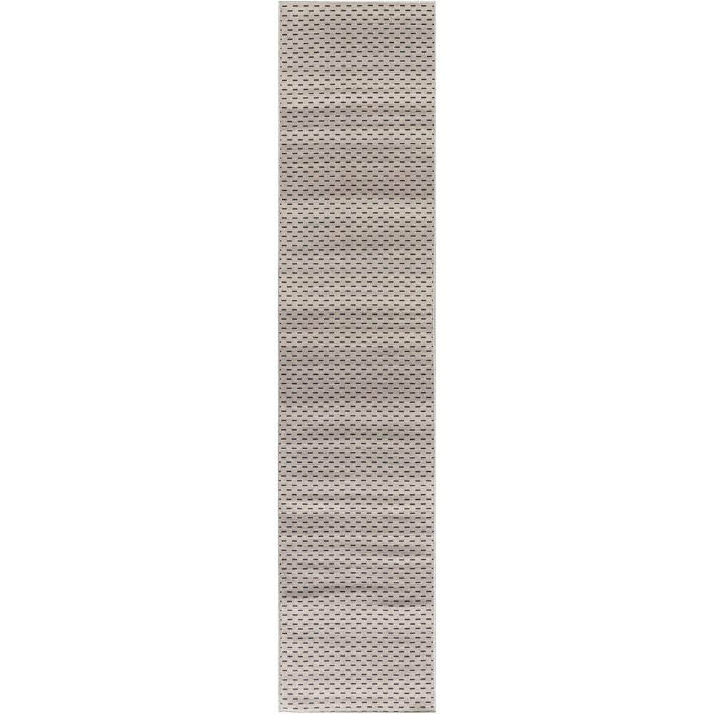 Nourison Washables NWB12 Cream Black Rug #color_cream black