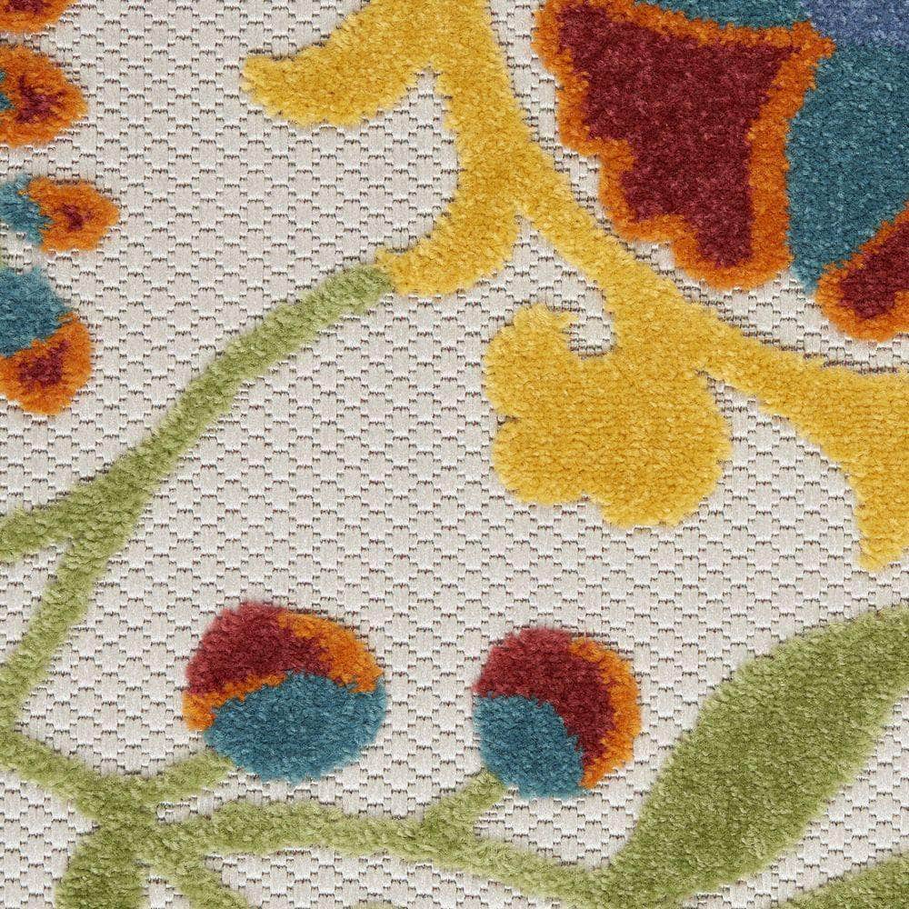 Aloha ALH17 Ivory/Multi Rugs #color_ivory/multi