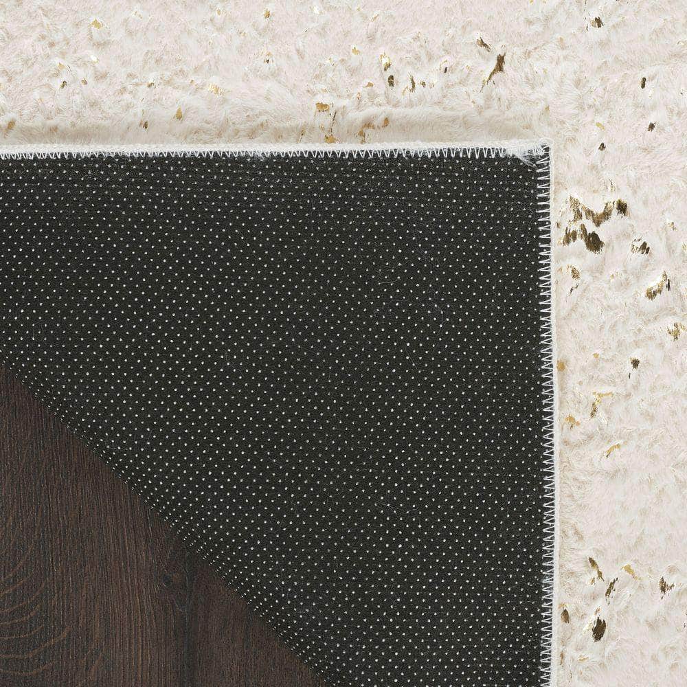 Cozy Shimmer CSH01 Ivory Rug #color_ivory