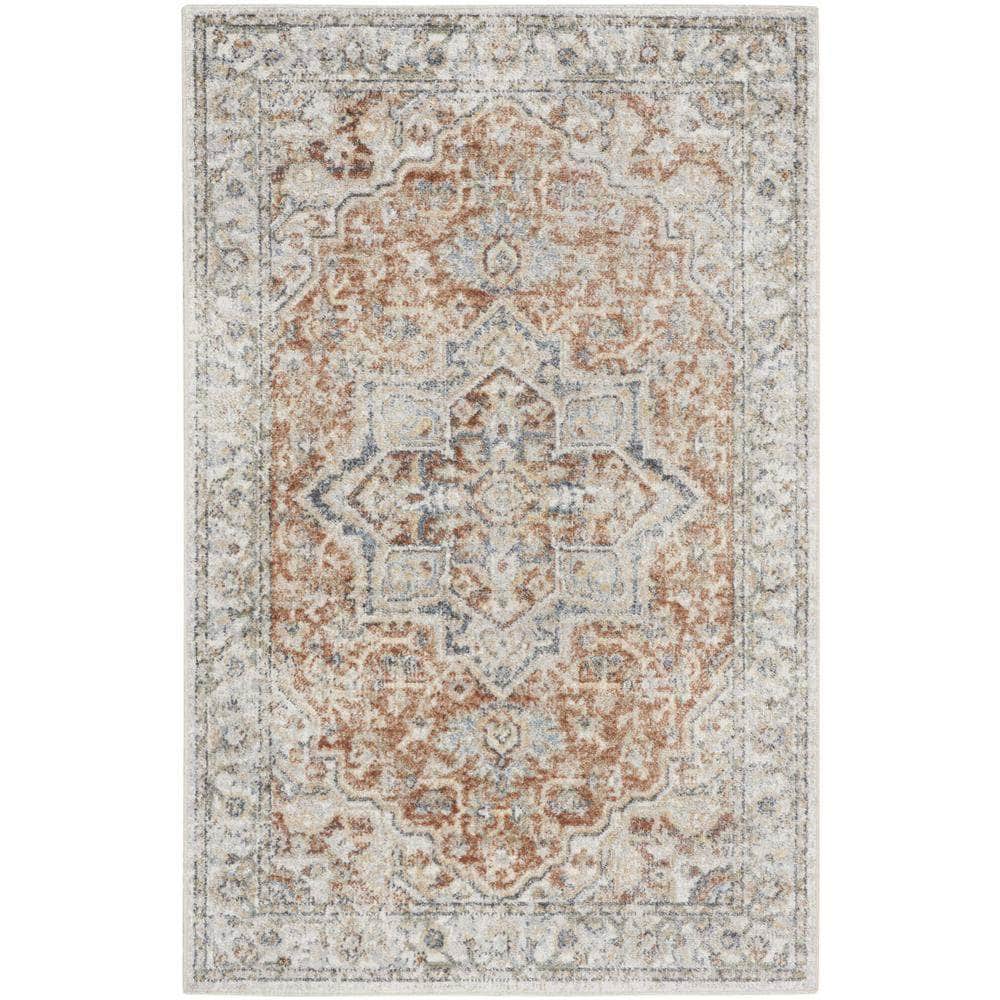Astra Machine Washable ASW12 Gold Multicolor Rugs #color_gold multicolor