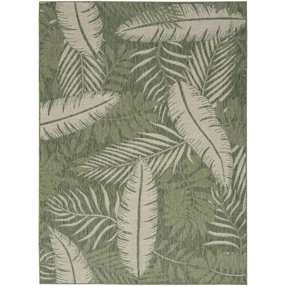 Garden Oasis GOA02 Green Ivory Rug #color_green ivory