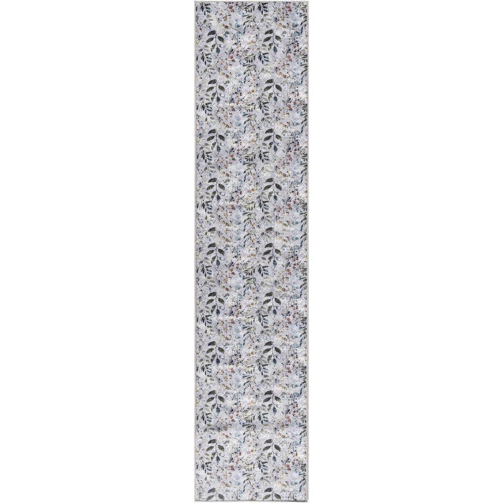 Nourison Washables NWB05 Grey Multicolor Rug #color_grey multicolor