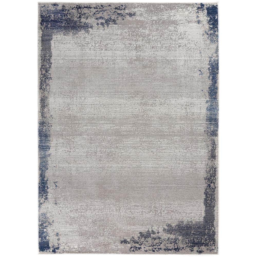 Imprints IMT01 Grey/Navy Rugs #color_grey/navy
