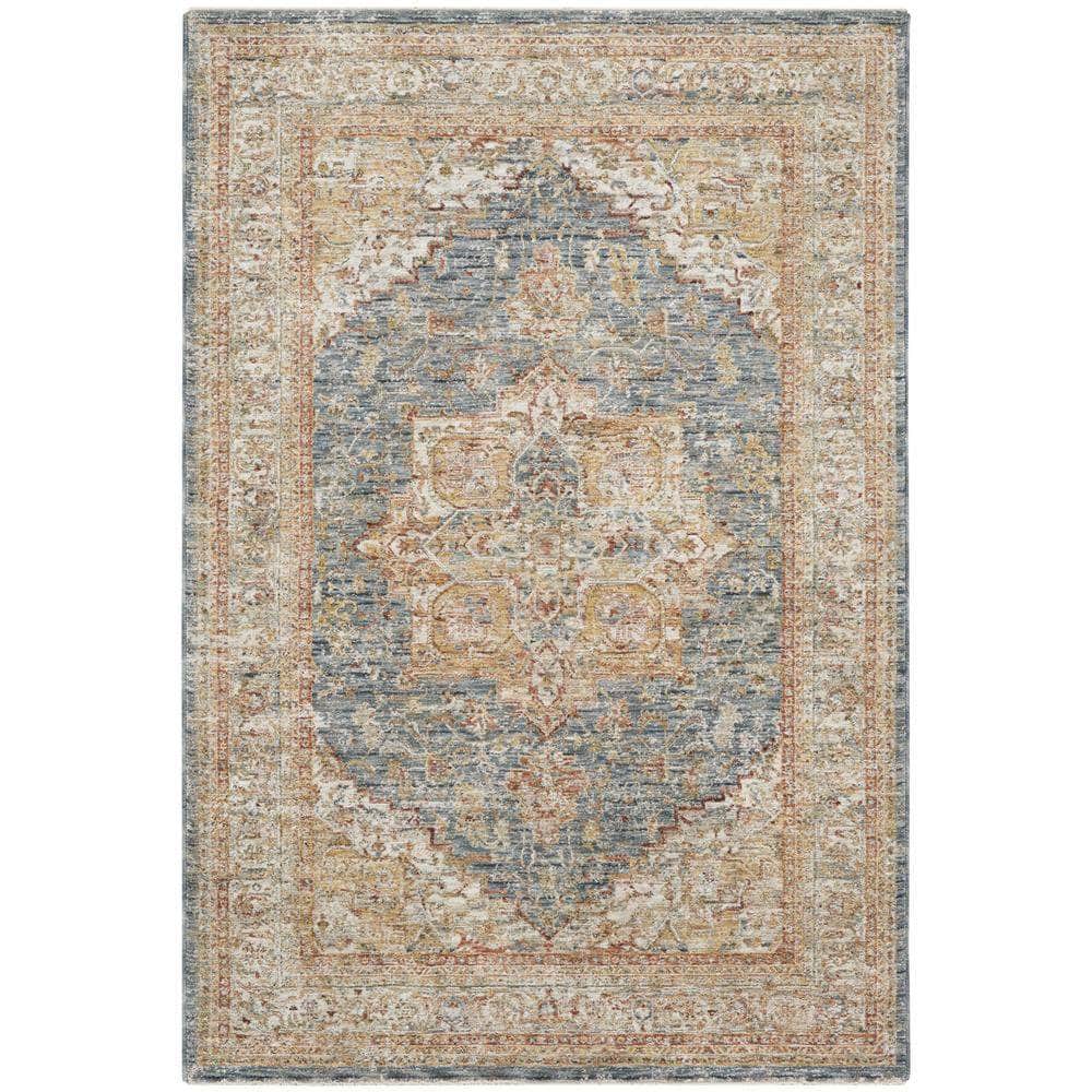 Petra PTR06 Ivory Blue Rugs #color_ivory blue