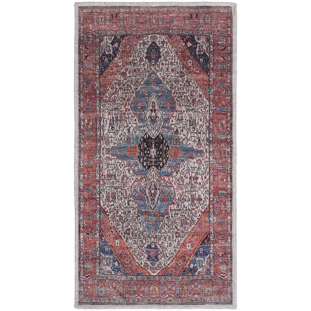Brilliance Machine Washable WSB05 Ivory Brick Rugs #color_ivory brick