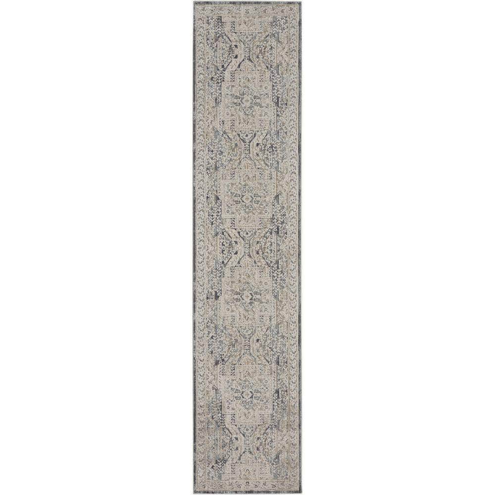 Nyle NYE01 Ivory Charcoal Rugs #color_ivory charcoal