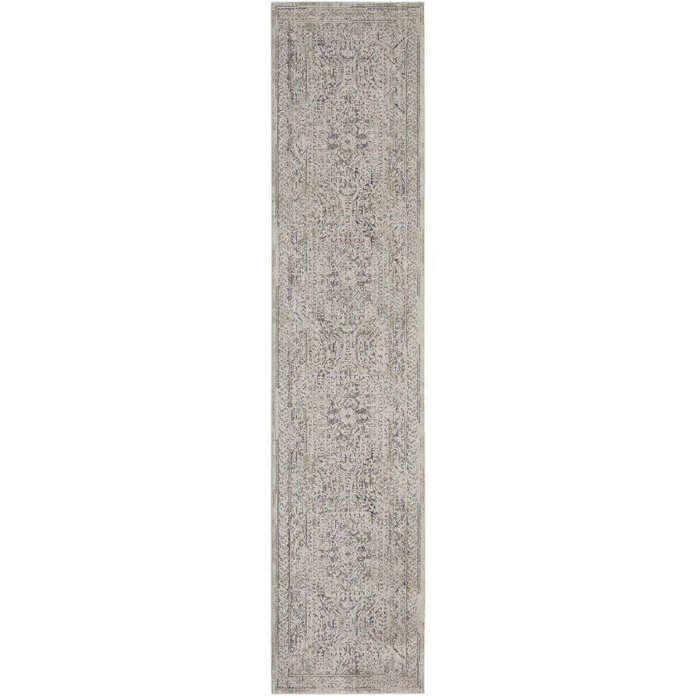 Nyle NYE01 Ivory Grey Blue Rugs #color_ivory grey blue