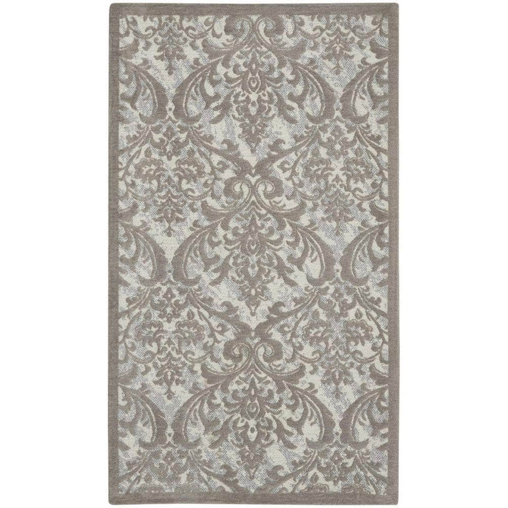Damask DAS02 Ivory/Grey Rugs #color_ivory/grey