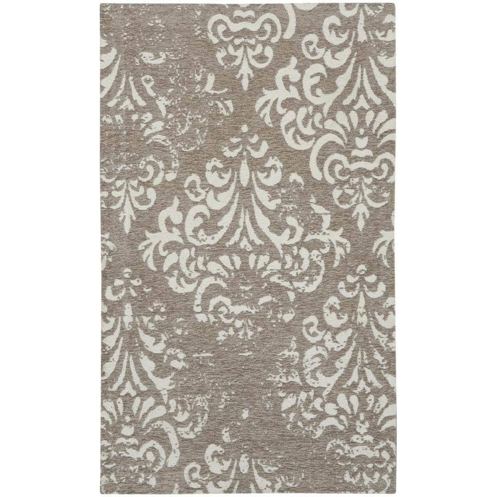 Damask DAS03 Ivory/Grey Rugs #color_ivory/grey