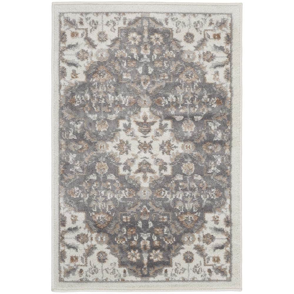 Elation ETN08 Ivory Grey Rugs #color_ivory grey