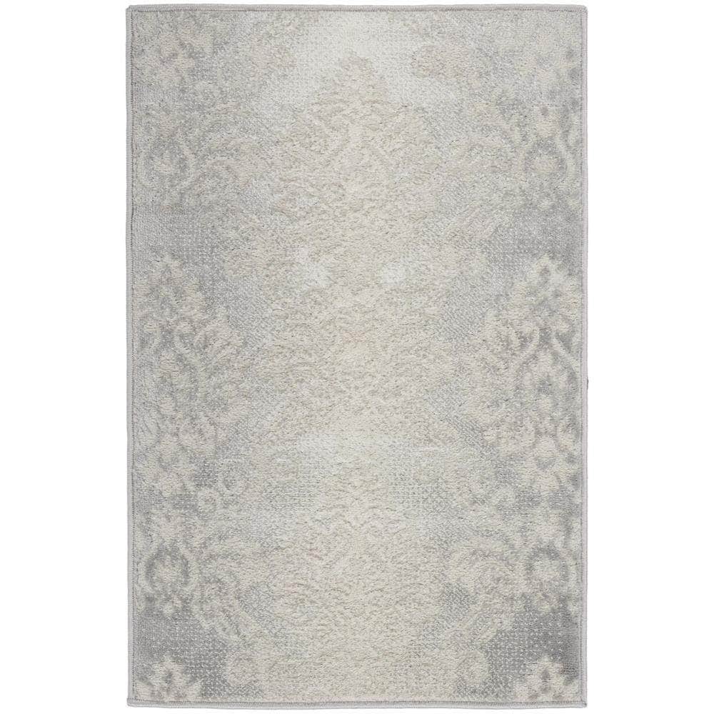 Elation ETN03 Ivory Grey Rugs #color_ivory grey