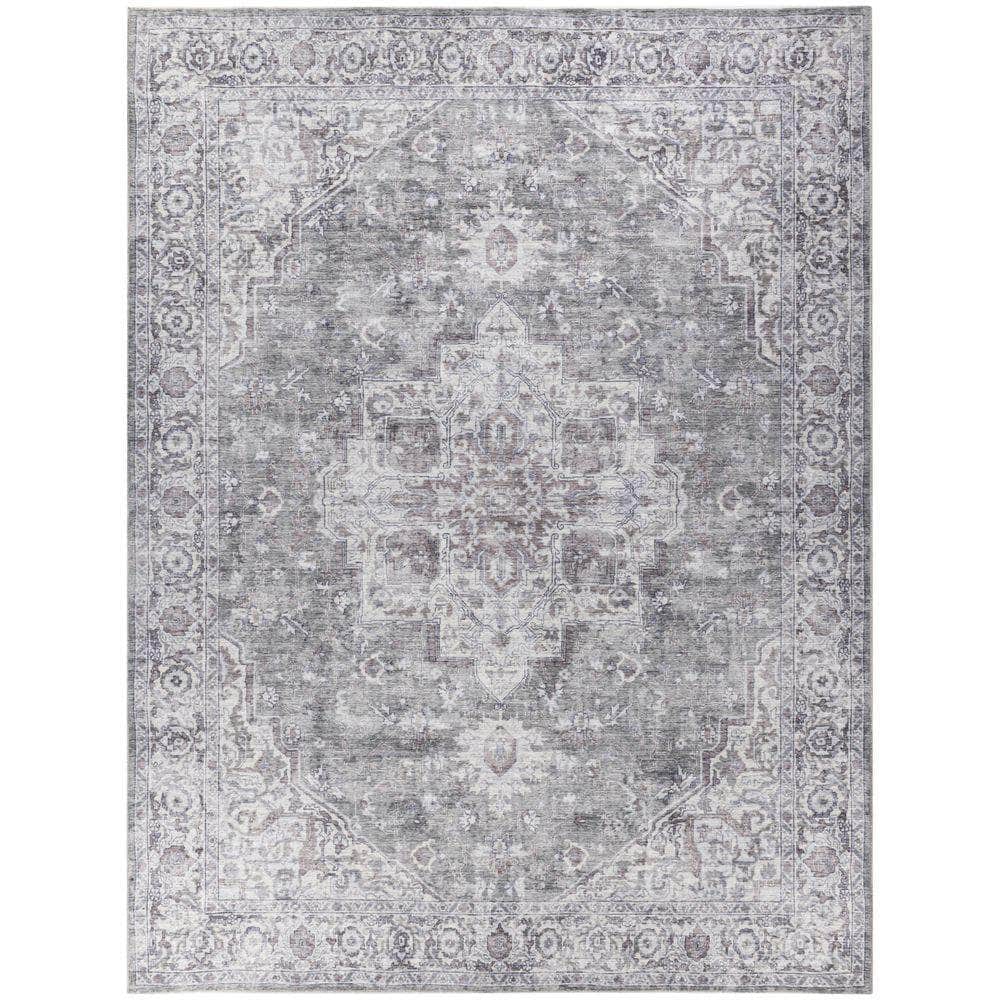 Machine Washable Series 1 SR101 Ivory Grey Rug #color_ivory grey