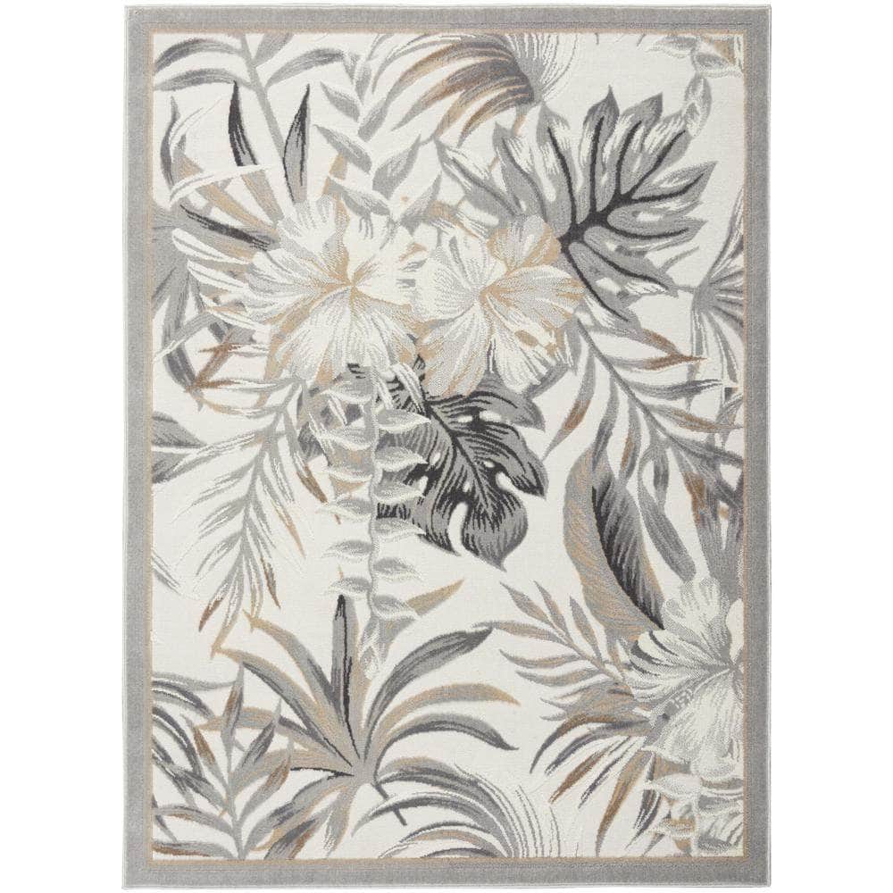 Pompeii PMP02 Ivory/Grey Rugs #color_ivory/grey