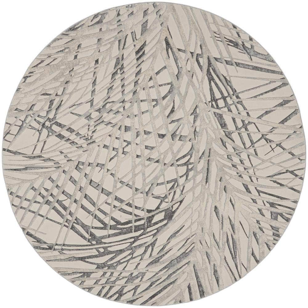 Rustic Textures RUS17 Ivory/Grey Rugs #color_ivory/grey