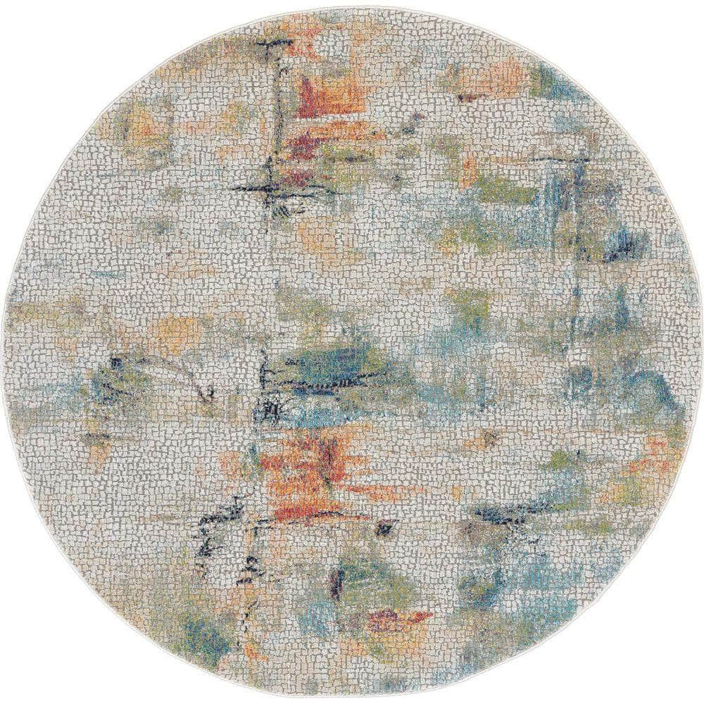 Global Vintage GLB09 Ivory/Multicolor Rugs #color_ivory/multicolor