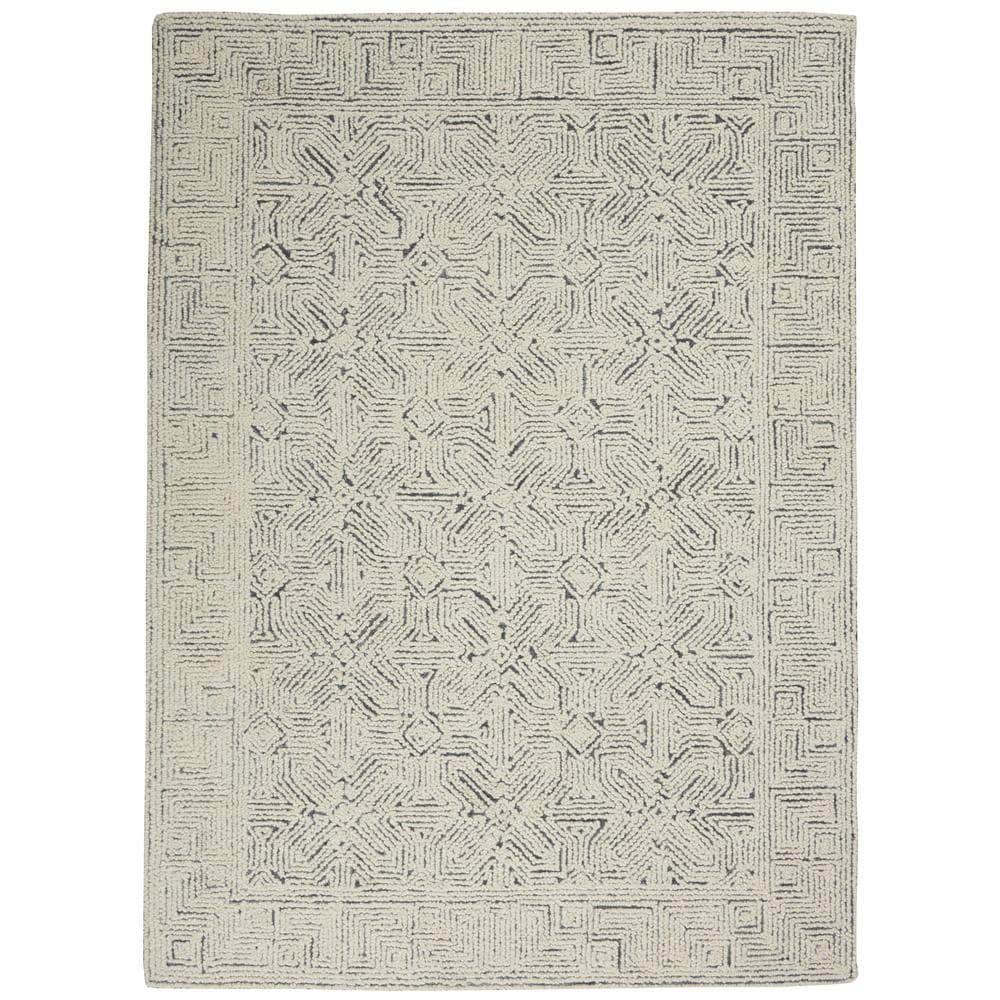 Vail VAI05 Ivory/Navy Rugs #color_ivory/navy