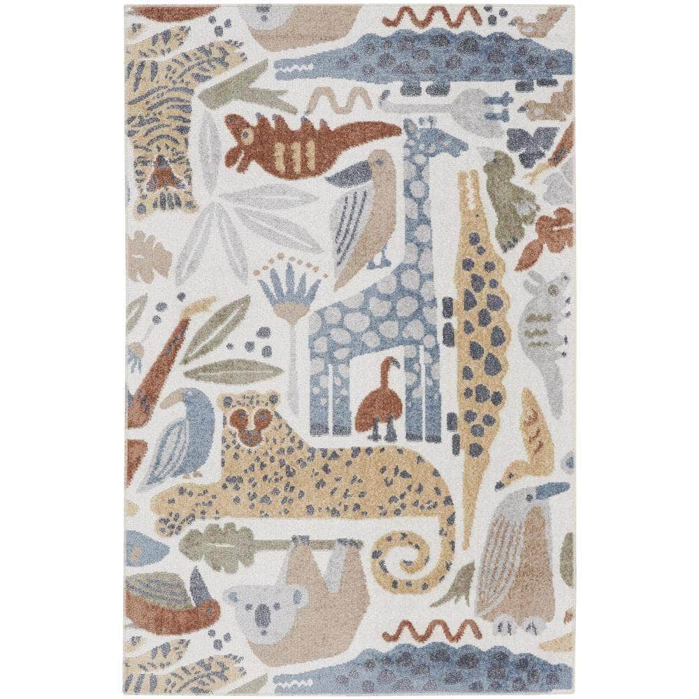Astra Machine Washable ASW01 Ivory Rugs #color_ivory