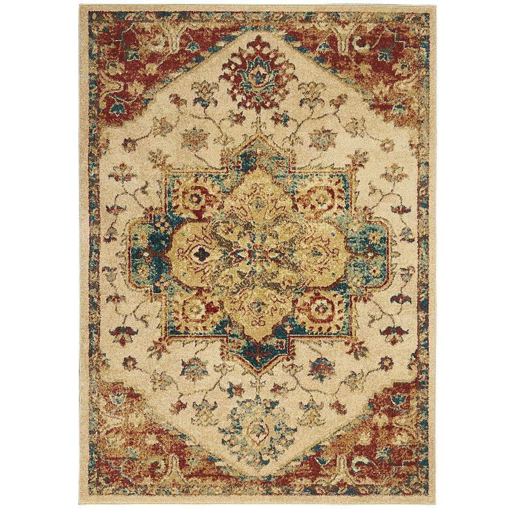 Traditional Vintage TRV01 Ivory Rugs #color_ivory