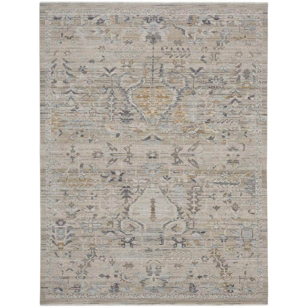 Nyle NYE02 Ivory Taupe Rugs #color_ivory taupe