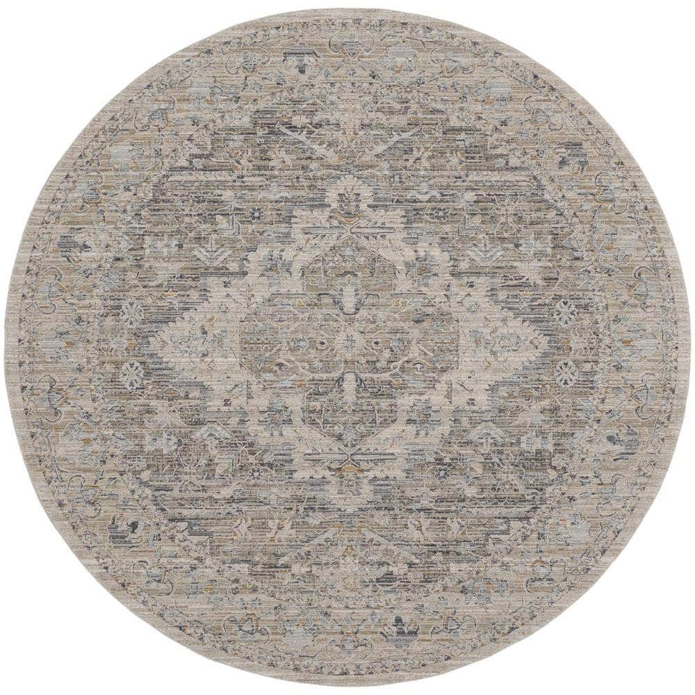 Nyle NYE04 Ivory Taupe Rugs #color_ivory taupe