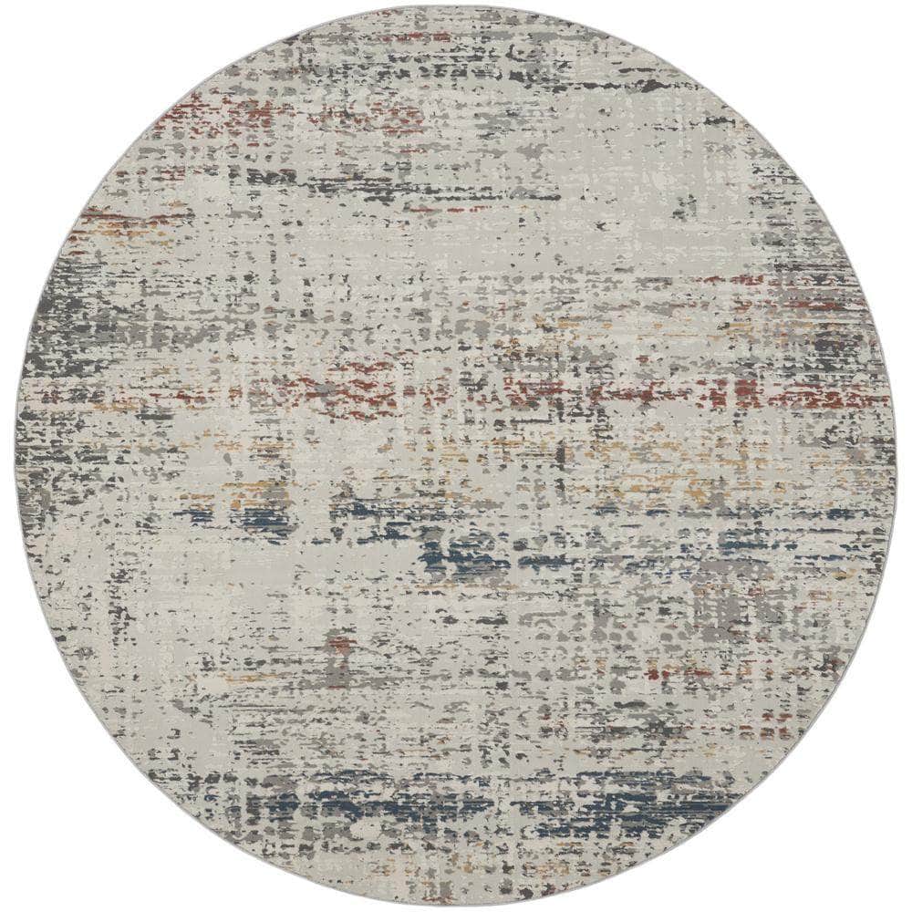 Rustic Textures RUS14 Light Grey Multi Rugs #color_light grey multi