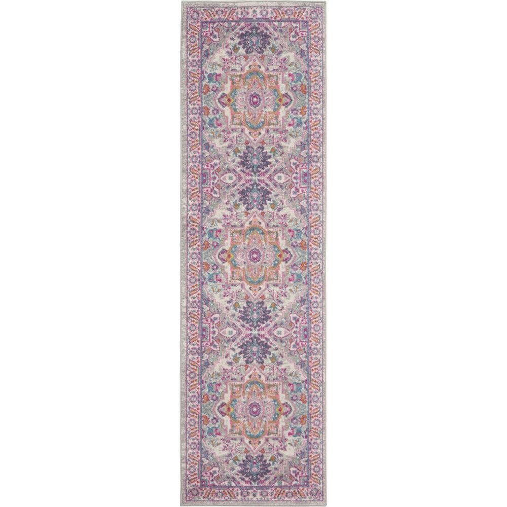 Passion PSN20 Light Grey/Pink Rugs #color_light grey/pink