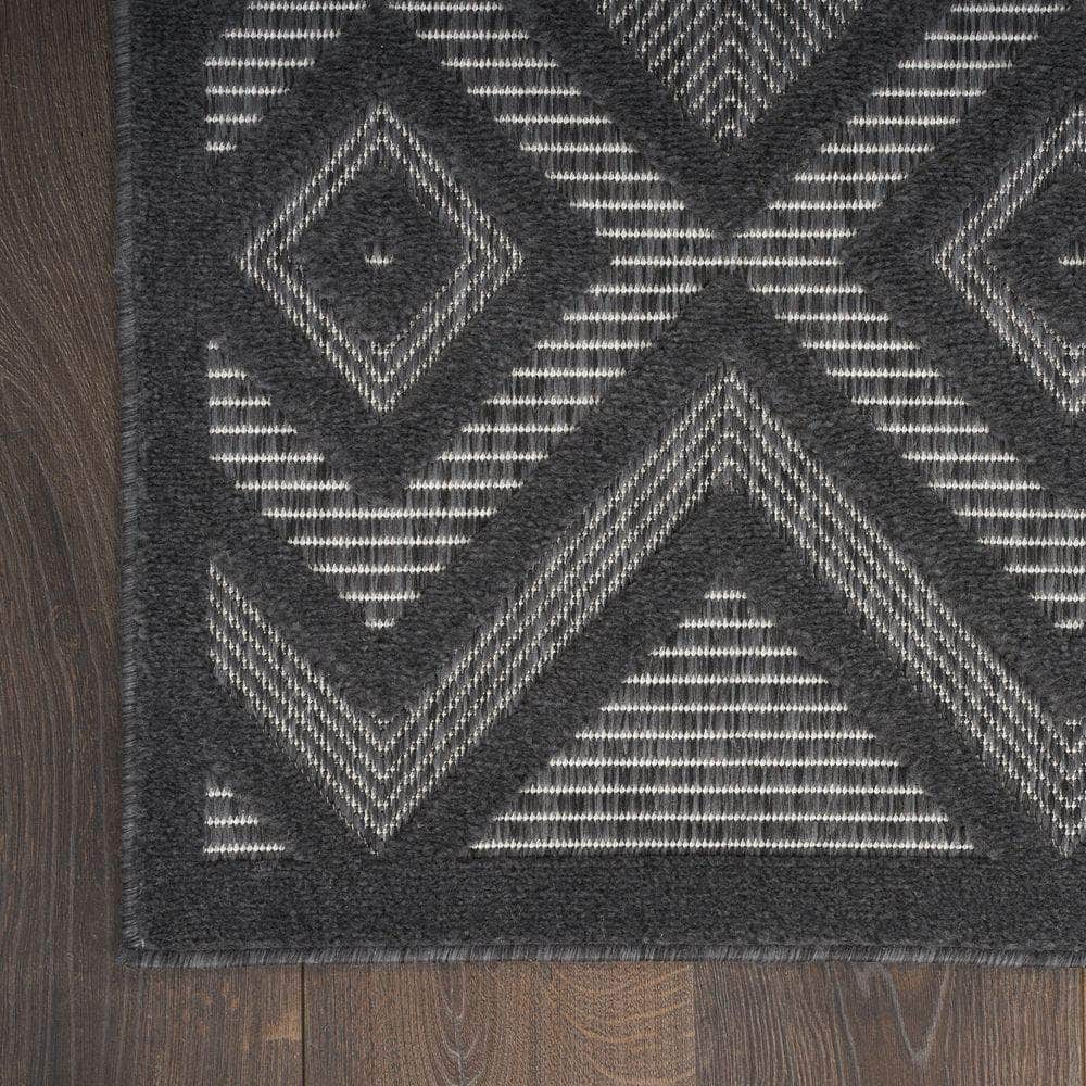 Versatile NRV01 Charcoal/Black Rugs #color_charcoal/black
