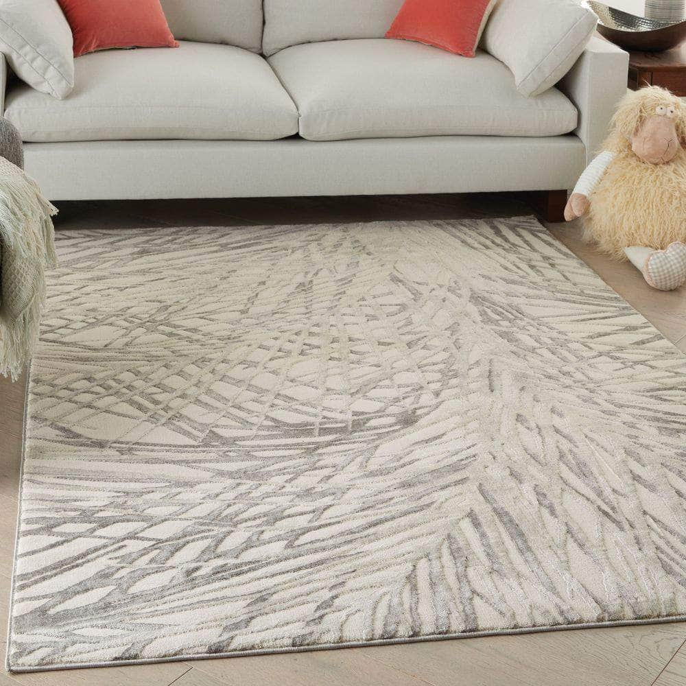 Rustic Textures RUS17 Ivory/Grey Rugs #color_ivory/grey