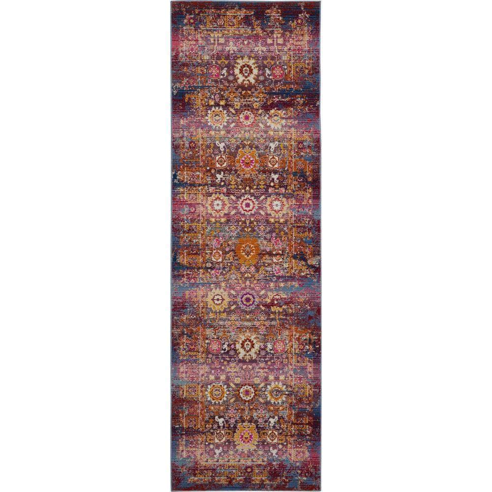 Vintage Kashan VKA03 Red/Multicolor Rugs #color_red/multicolor