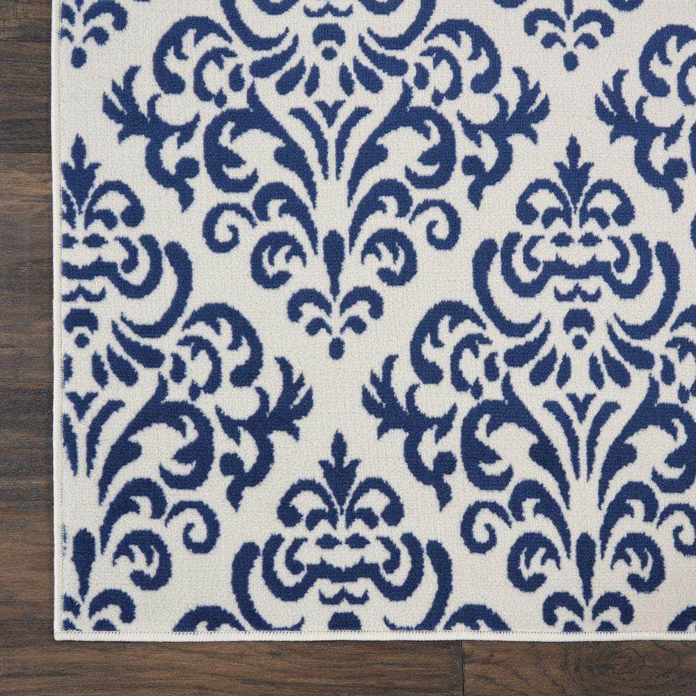 Grafix GRF06 White/Blue Rugs #color_white/blue