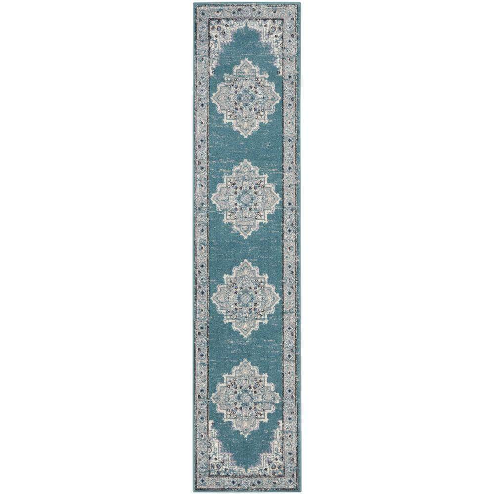 Passion PSN03 Turquoise Grey Rugs #color_turquoise grey