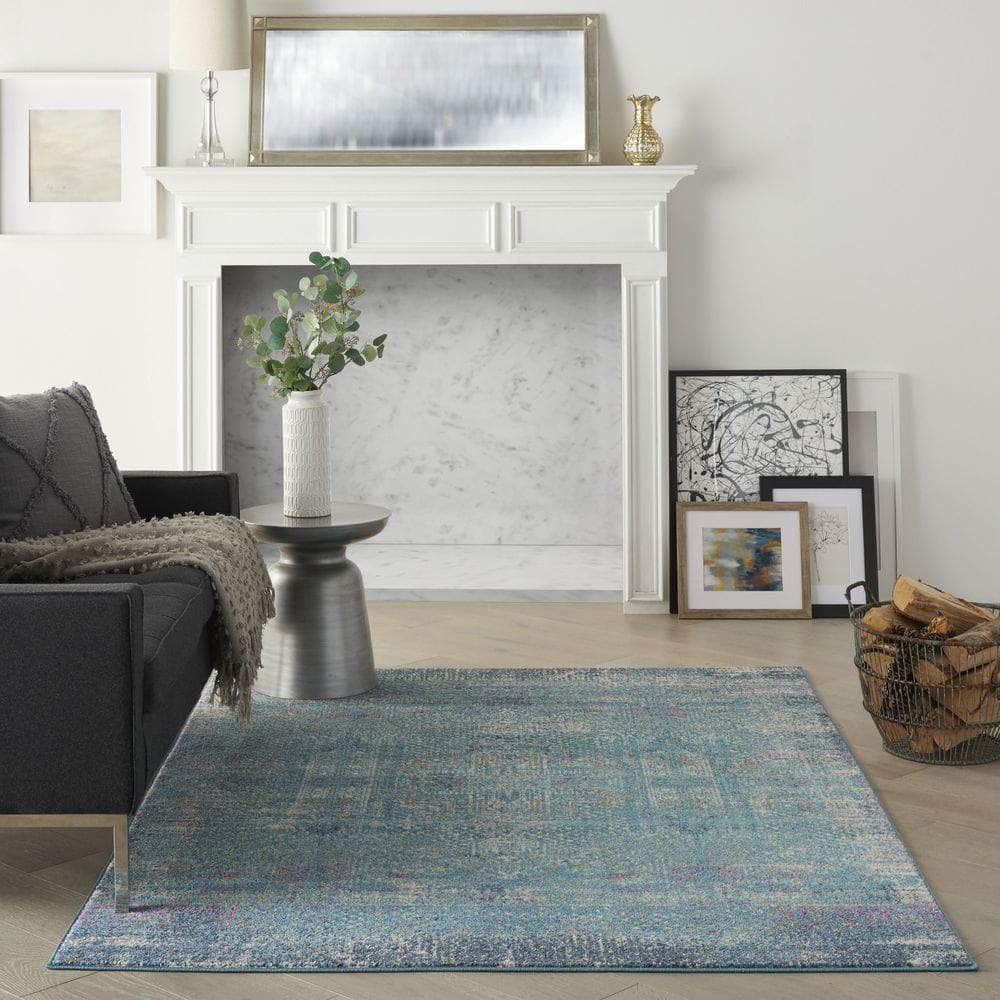 Passion PSN38 Blue Rugs #color_blue