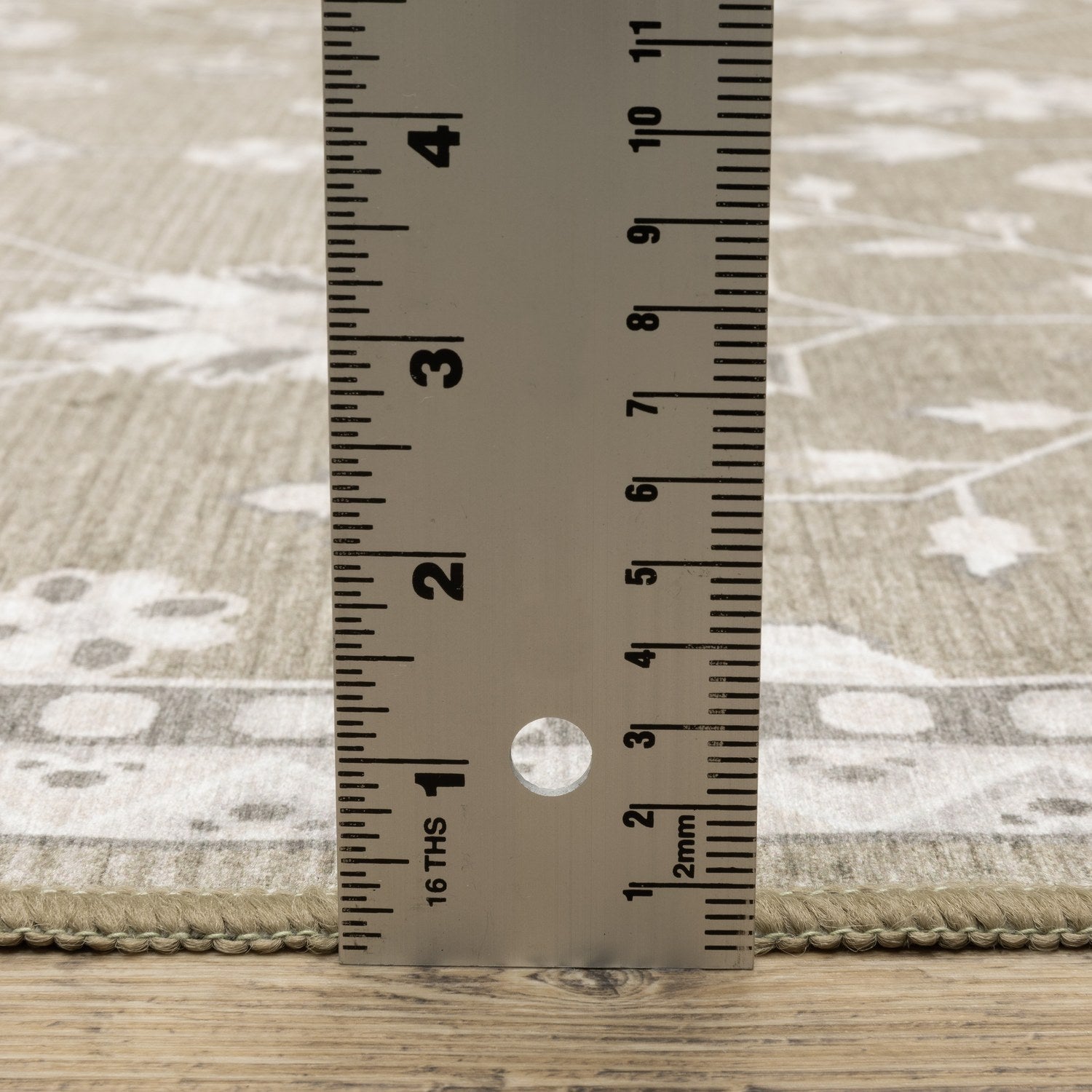 Addison Vine Oushak Olive Ivory Machine Washable Rug - Addison ADD07