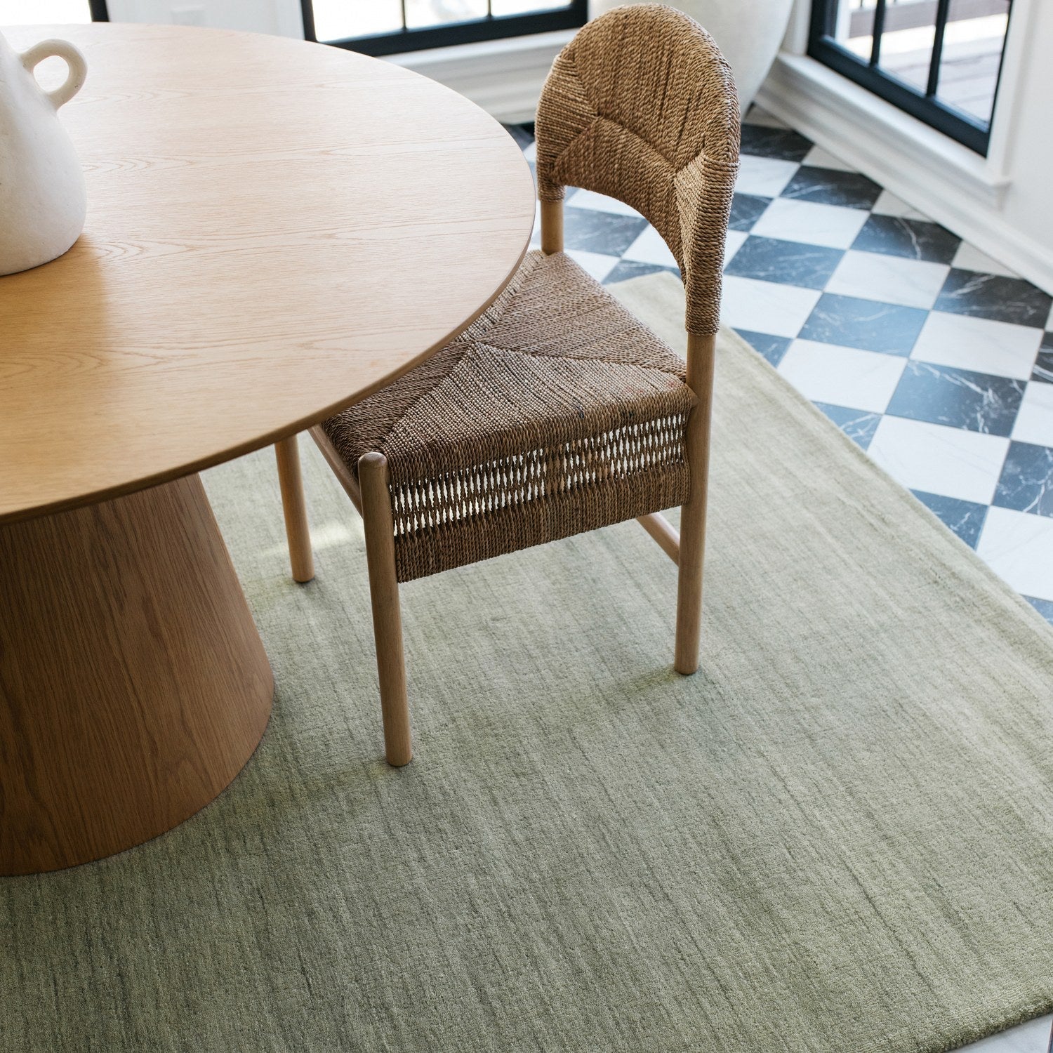 Aniston II Heathered Silver Solid Wool Rug - Aniston II 27115