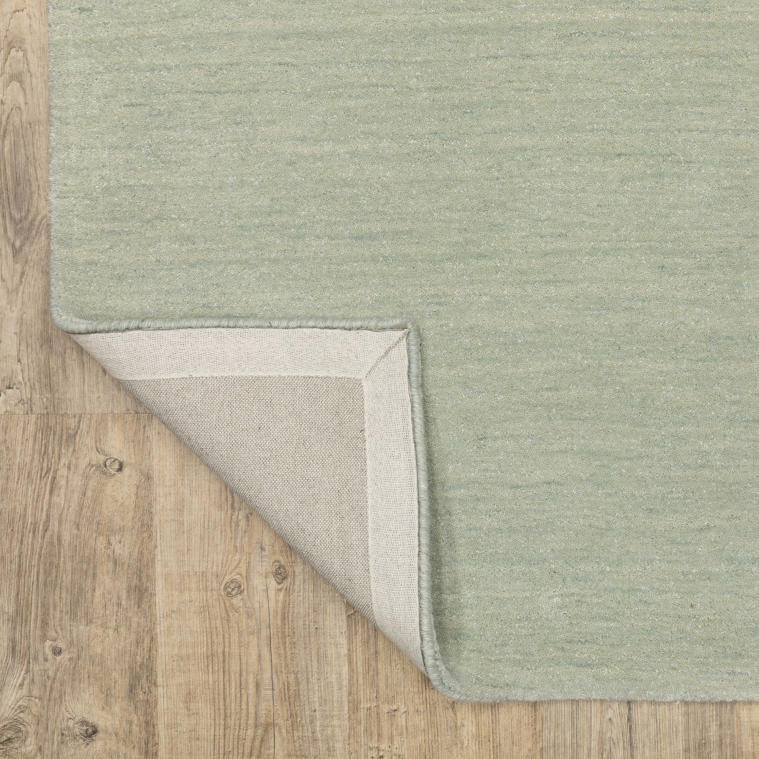 Aniston II Heathered Silver Solid Wool Rug - Aniston II 27115