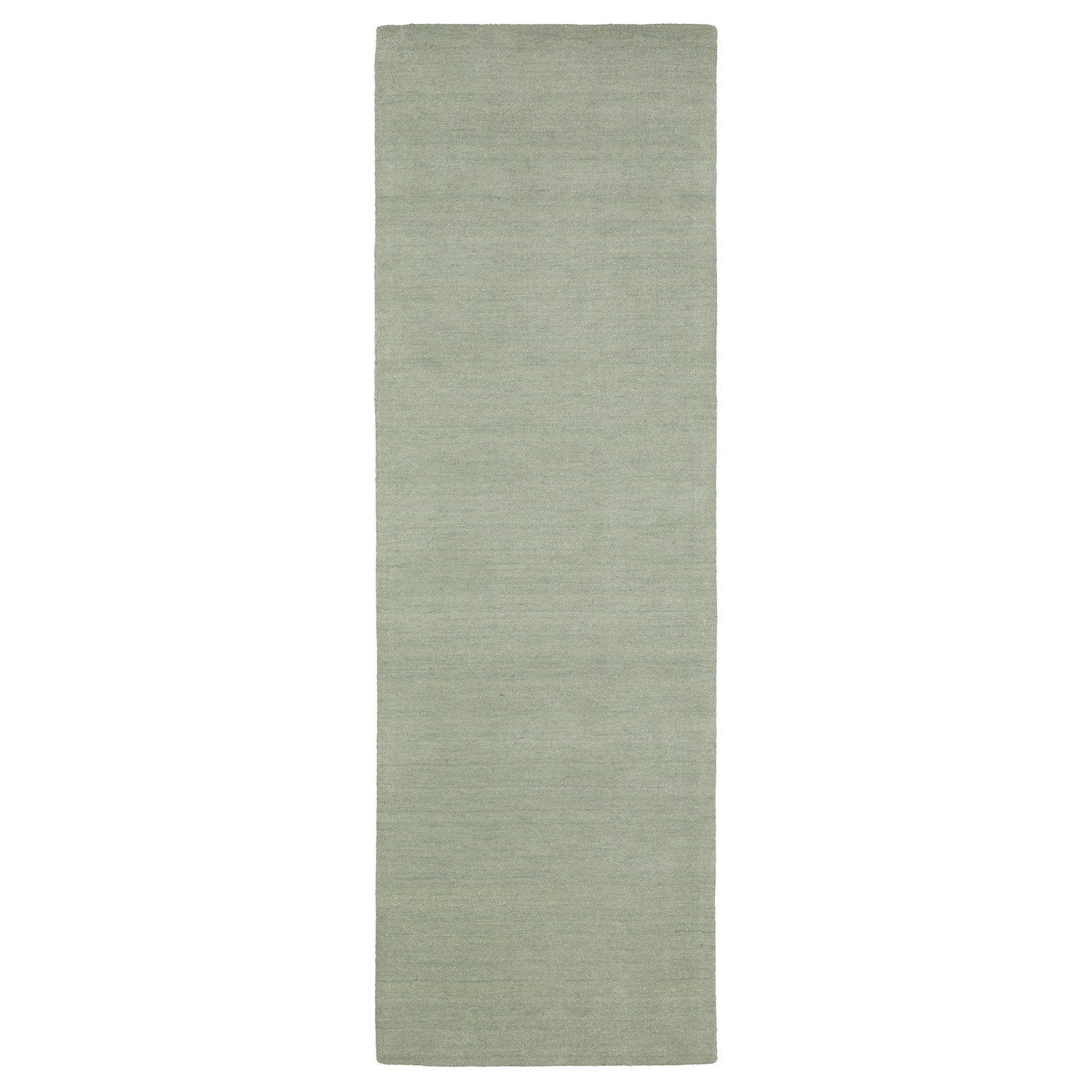 Aniston II Heathered Silver Solid Wool Rug - Aniston II 27115 #_shape=Runner