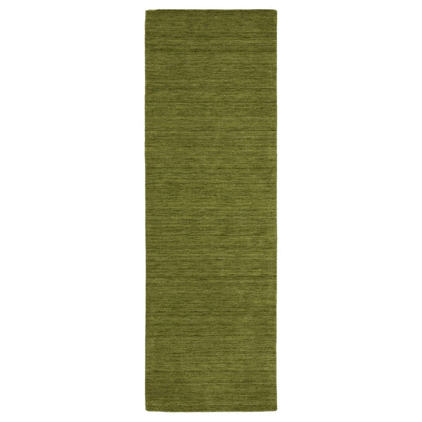 Aniston II Heathered Olive Green Solid Wool Rug - Aniston II 27116 #_shape=Runner