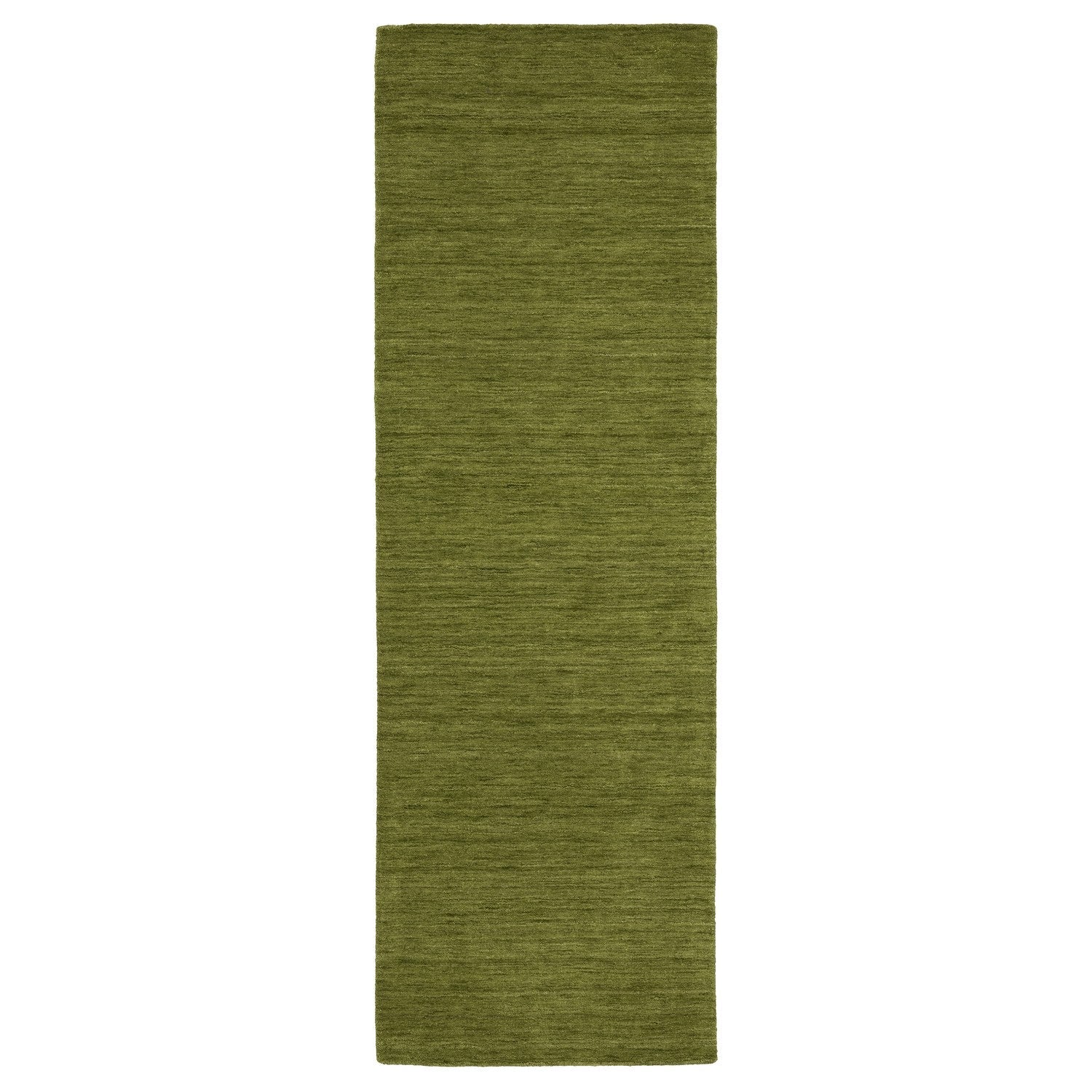 Aniston II Heathered Olive Green Solid Wool Rug - Aniston II 27116 #_shape=Runner
