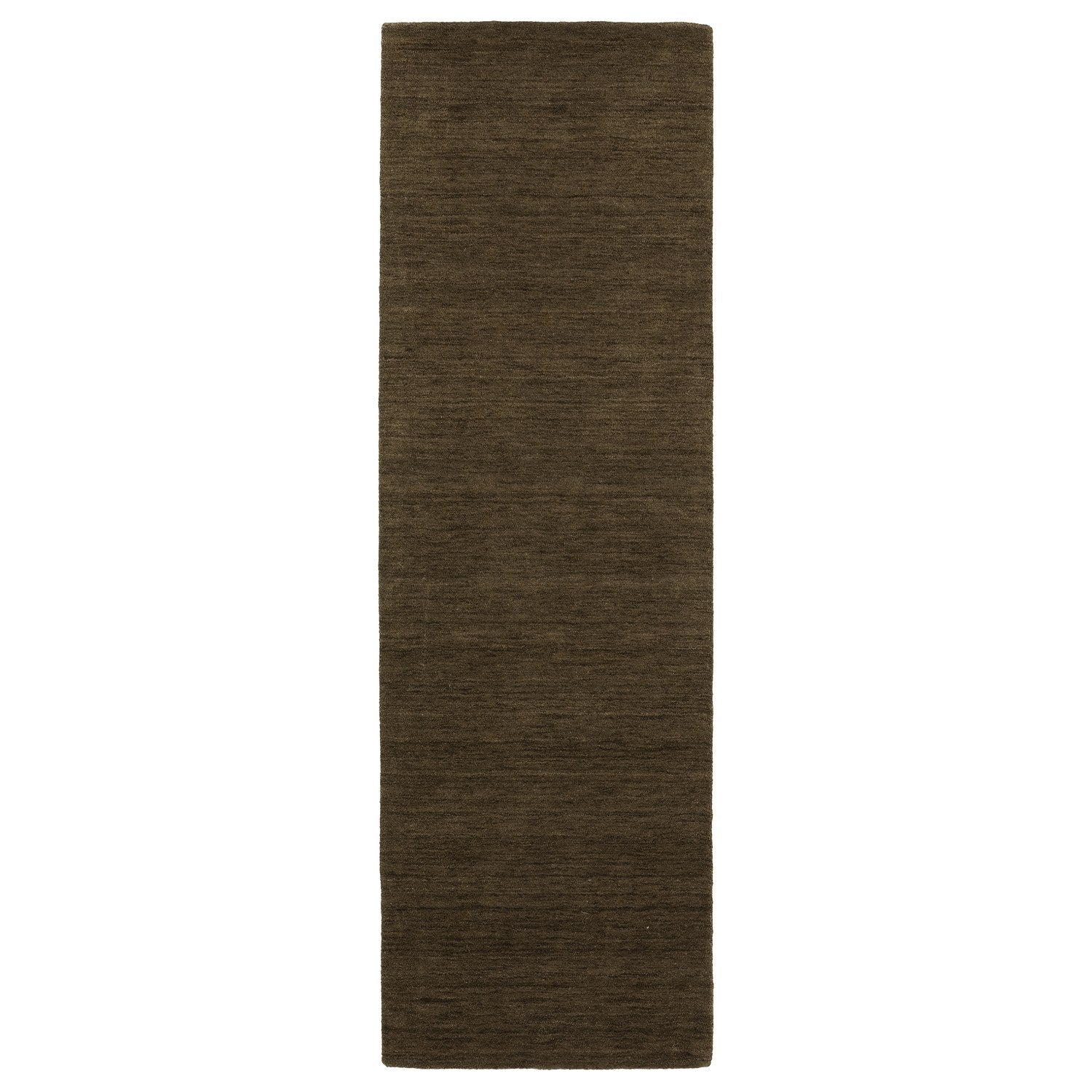 Aniston II Heathered Brown Solid Wool Rug - Aniston II 27117 #_shape=Runner