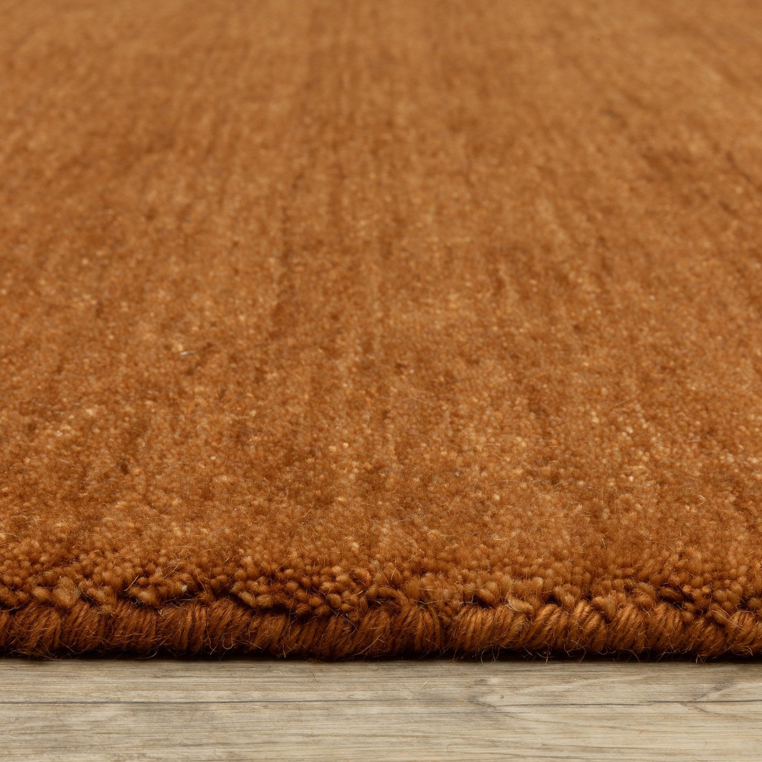 Aniston II Heathered Rust Solid Wool Rug - Aniston II 27118