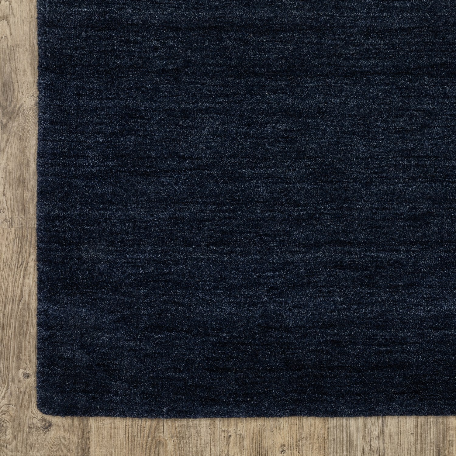 Aniston II Heathered Navy Solid Wool Rug - Aniston II 27119