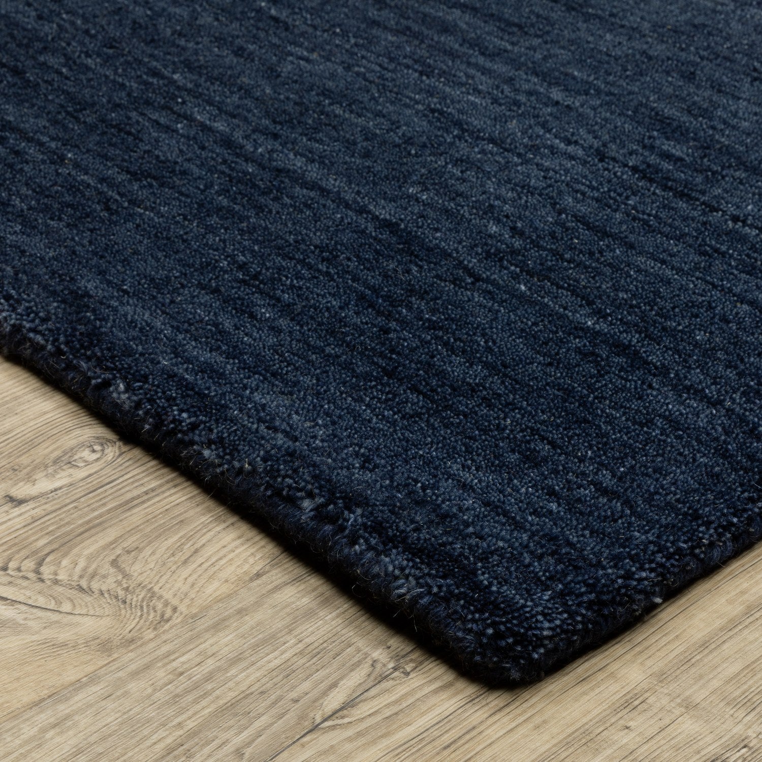 Aniston II Heathered Navy Solid Wool Rug - Aniston II 27119