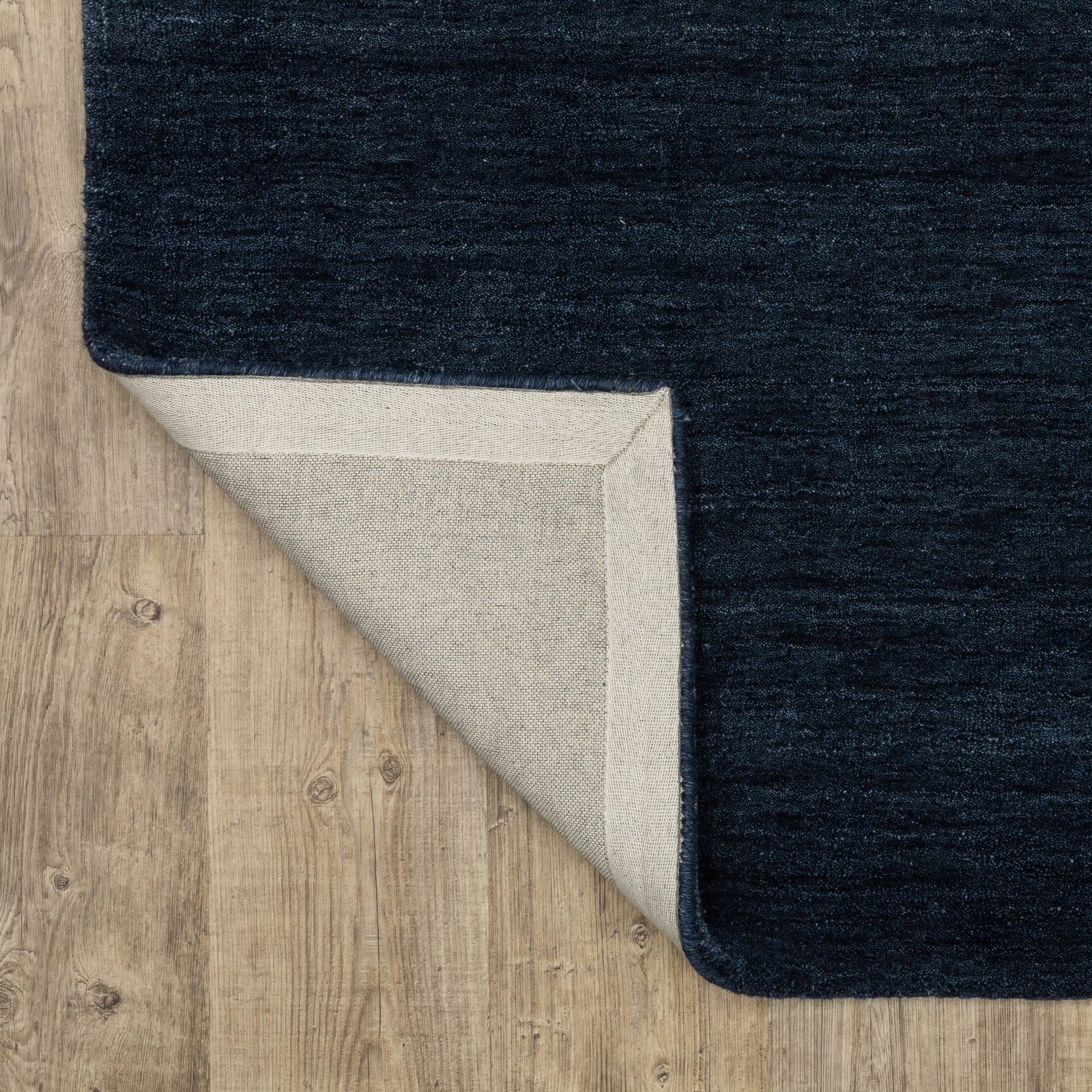 Aniston II Heathered Navy Solid Wool Rug - Aniston II 27119