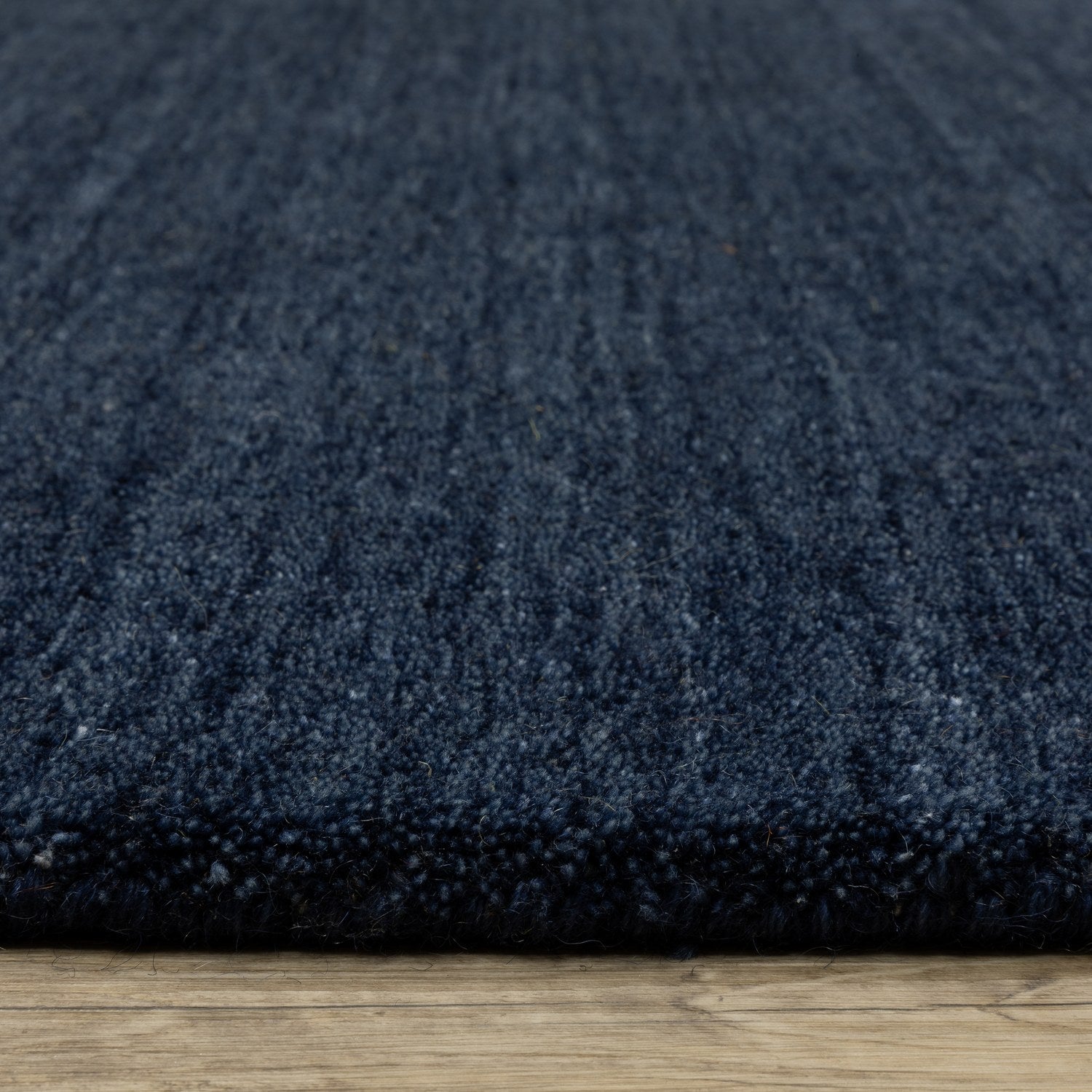 Aniston II Heathered Navy Solid Wool Rug - Aniston II 27119