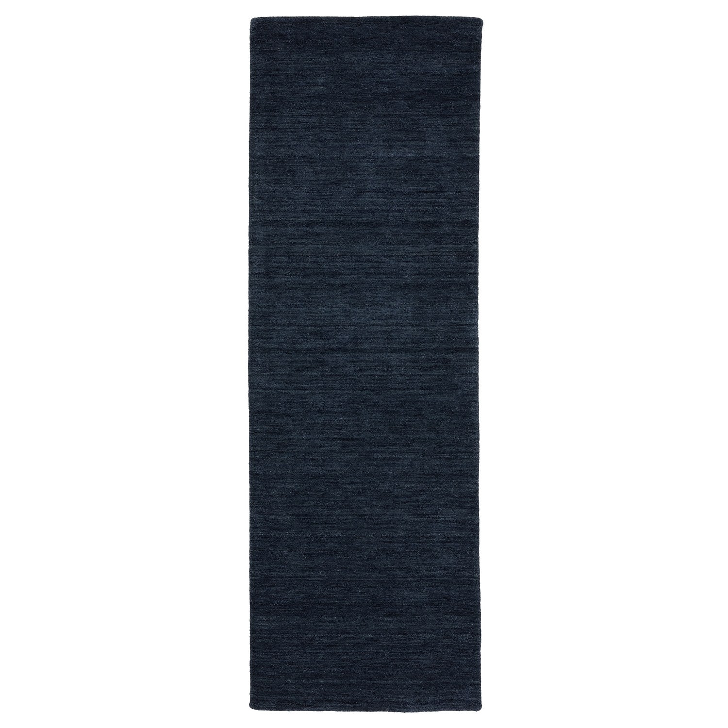 Aniston II Heathered Navy Solid Wool Rug - Aniston II 27119 #_shape=Runner