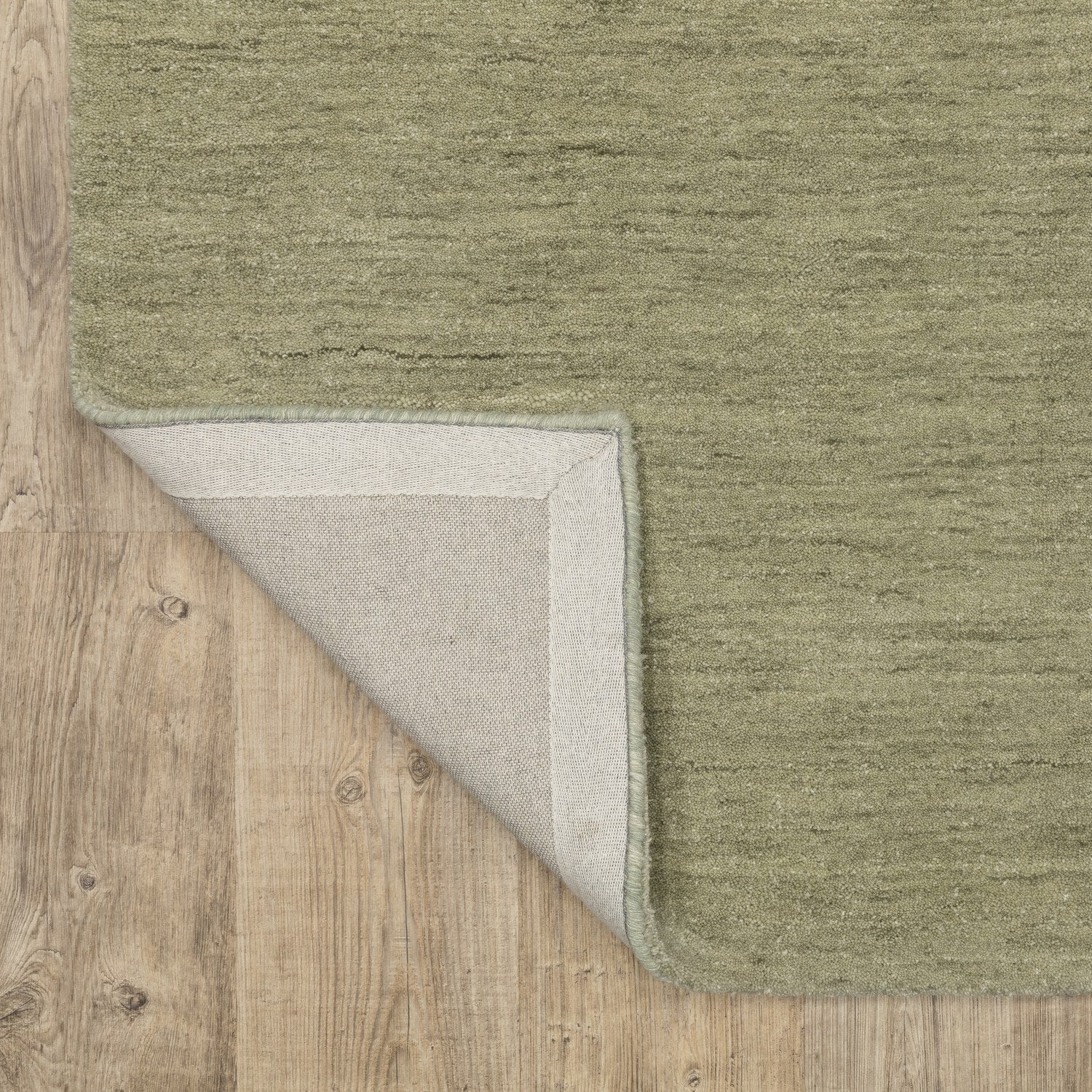 Aniston II Heathered Sage Green Solid Wool Rug - Aniston II 27120