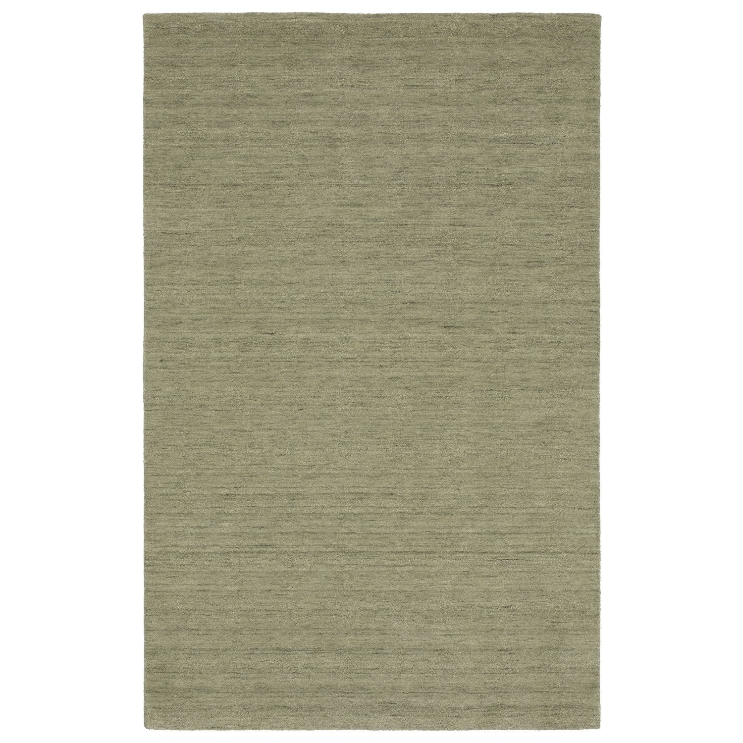 Aniston II Heathered Sage Green Solid Wool Rug - Aniston II 27120 #_shape=Rectangle