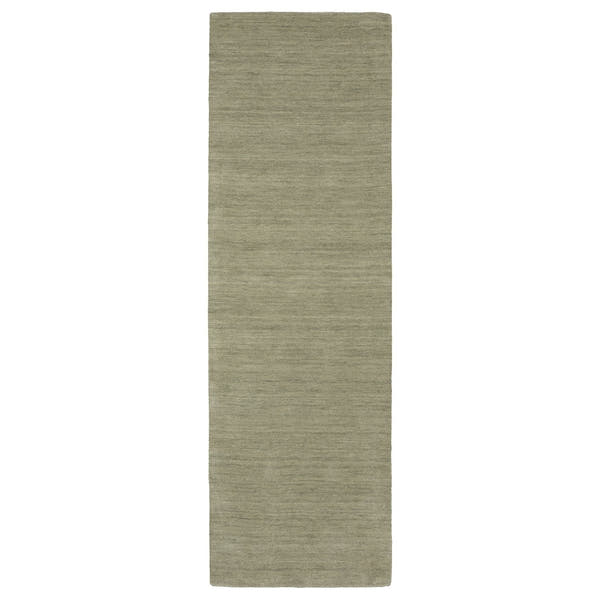 Aniston II Heathered Sage Green Solid Wool Rug - Aniston II 27120 #_shape=Runner