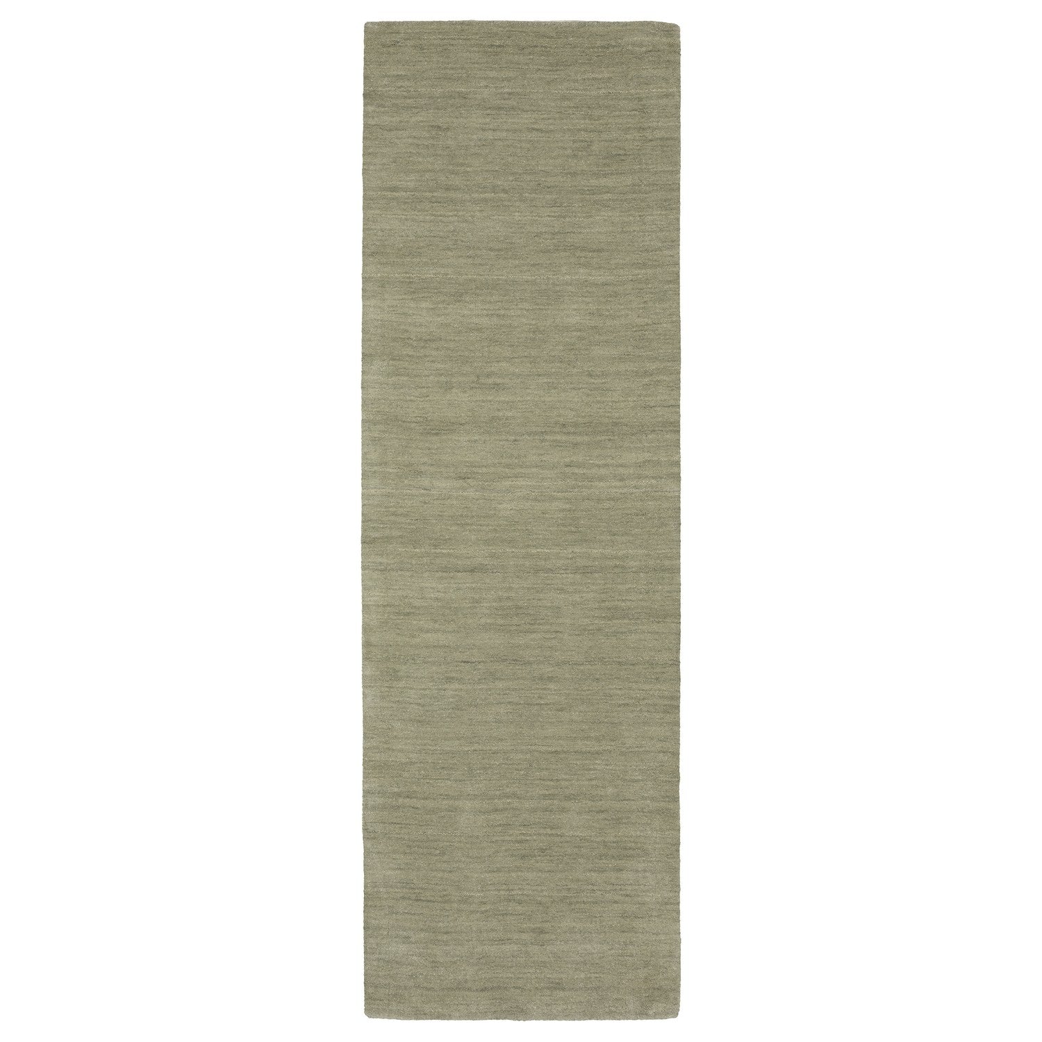 Aniston II Heathered Sage Green Solid Wool Rug - Aniston II 27120 #_shape=Runner
