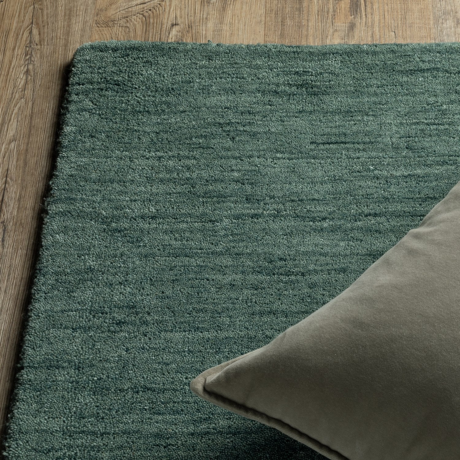 Aniston II Heathered Teal Blue Solid Wool Rug - Aniston II 27121